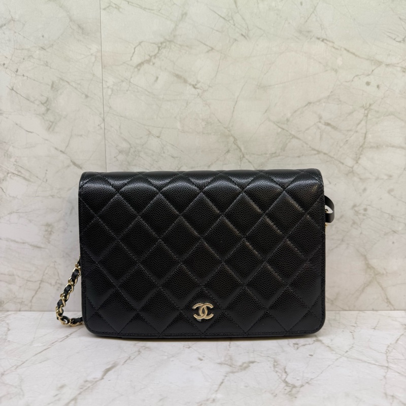 CHANEL黑金二合一鍊條包/3-0