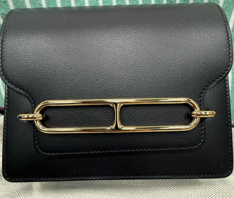 Hermes mini Roulis 黑金 W刻-4