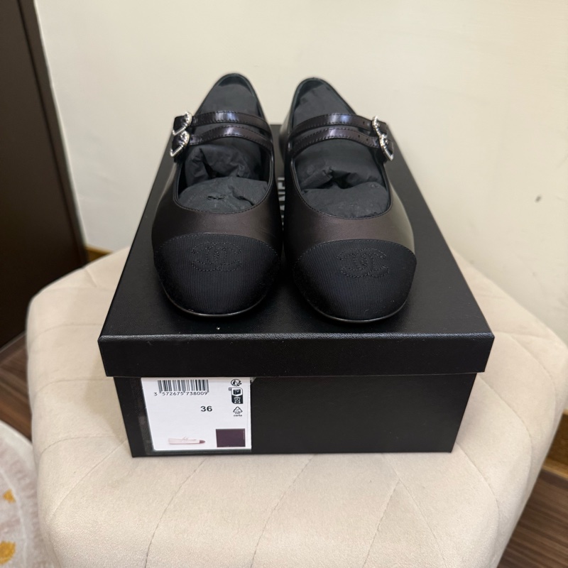 Chanel黑色瑪麗珍娃娃鞋 全新台灣專櫃購入 尺寸36-1