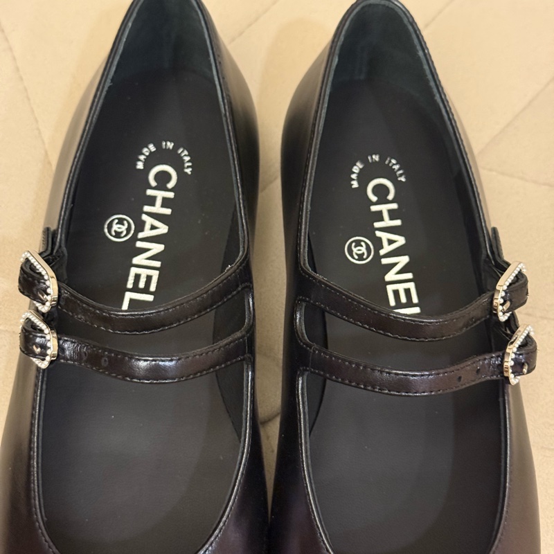 Chanel黑色瑪麗珍娃娃鞋 全新台灣專櫃購入 尺寸36-6