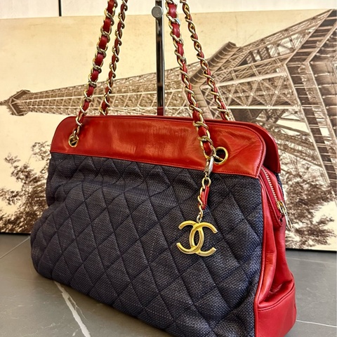 (MYMluxurybag) 🔥聖誕激安🔥 Chanel 牛仔袋 肩背袋 托特袋 牛仔全皮袋 古董袋