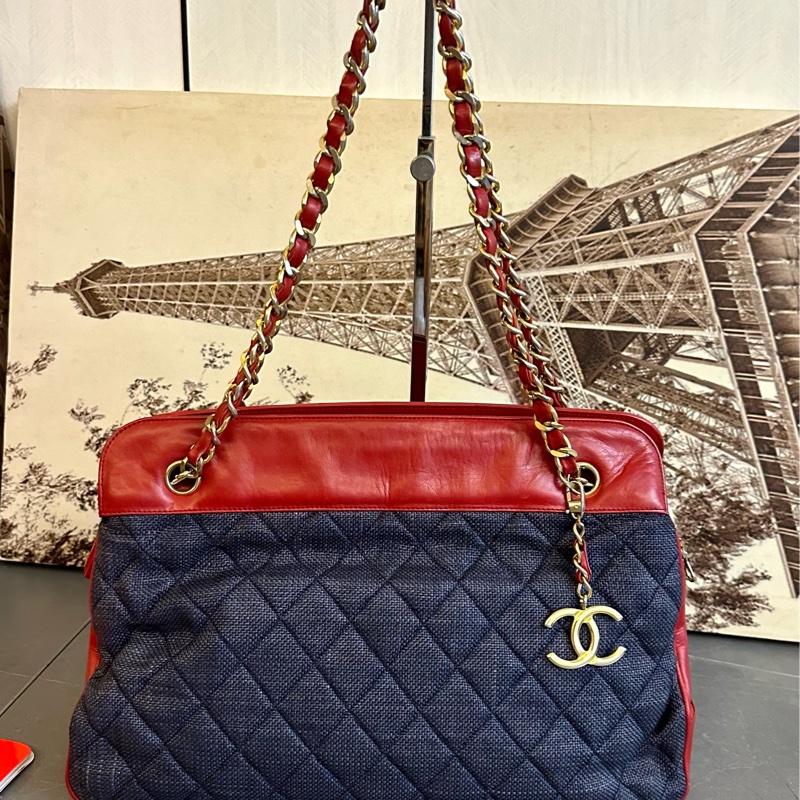 (MYMluxurybag) 🔥聖誕激安🔥 Chanel 牛仔袋 肩背袋 托特袋 牛仔全皮袋 古董袋-1