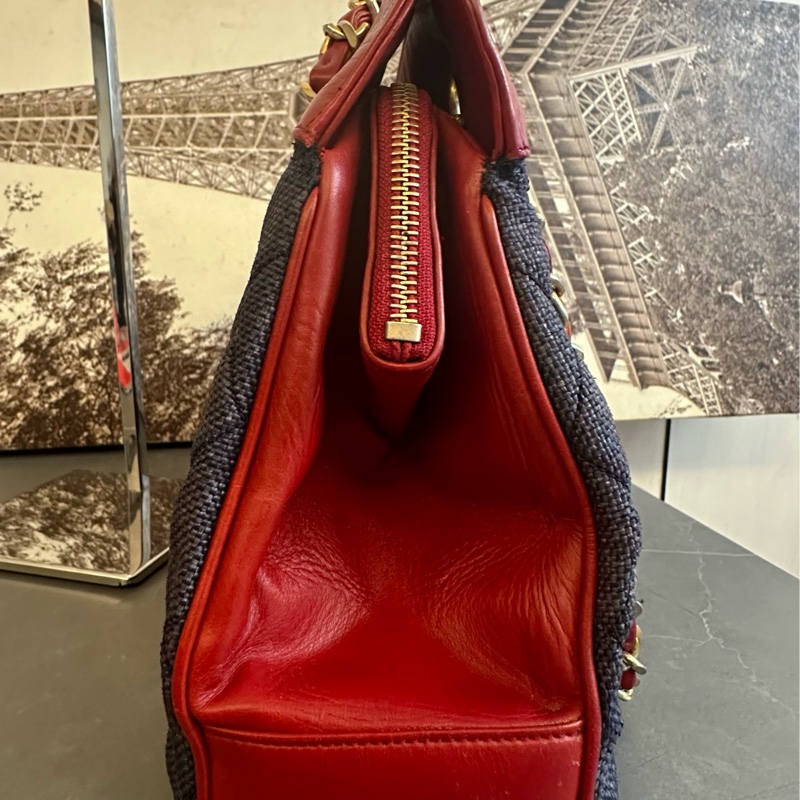 (MYMluxurybag) 🔥聖誕激安🔥 Chanel 牛仔袋 肩背袋 托特袋 牛仔全皮袋 古董袋-5