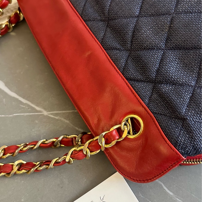 (MYMluxurybag) 🔥聖誕激安🔥 Chanel 牛仔袋 肩背袋 托特袋 牛仔全皮袋 古董袋-27