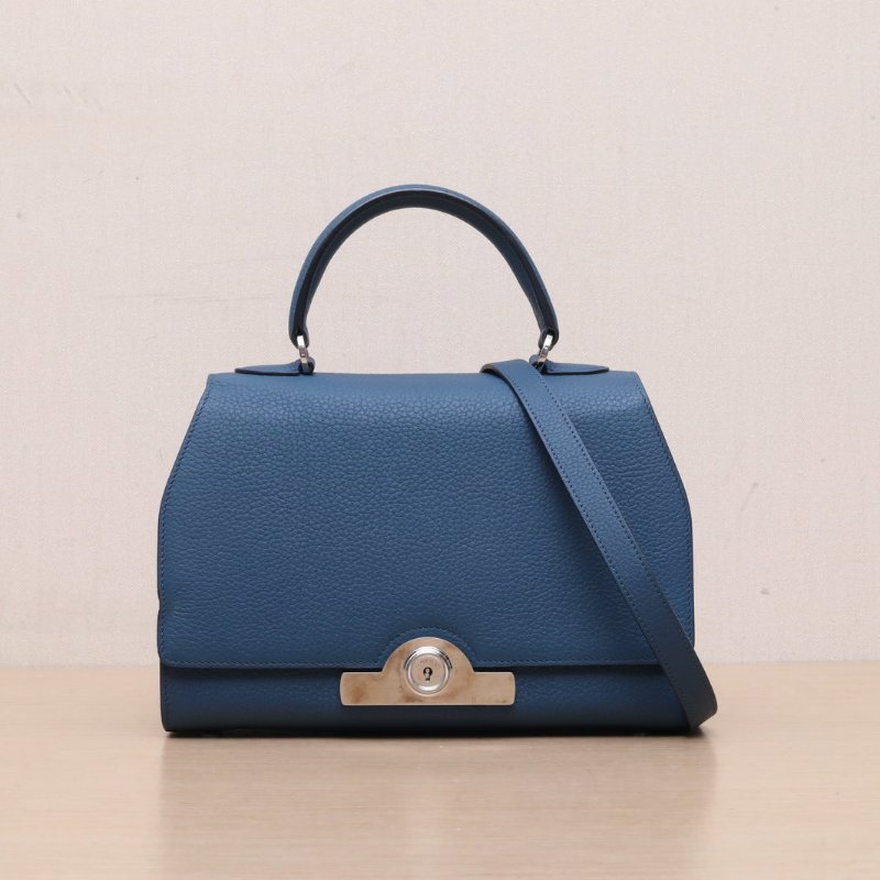 MOYNAT RejanePetite26藍色牛皮肩背包-0