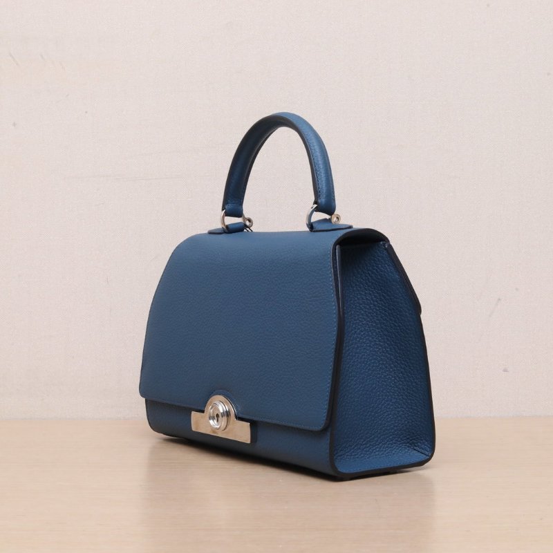MOYNAT RejanePetite26藍色牛皮肩背包-4