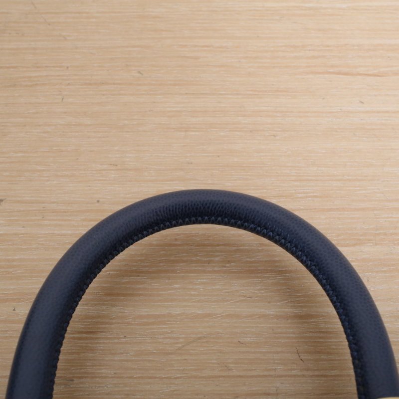 CHANEL CocoHandle小號24藍色荔枝牛皮25開金扣肩背包-2