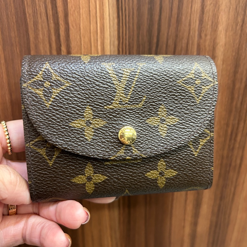 LV 原花內零錢袋4卡三折短夾M60253-0