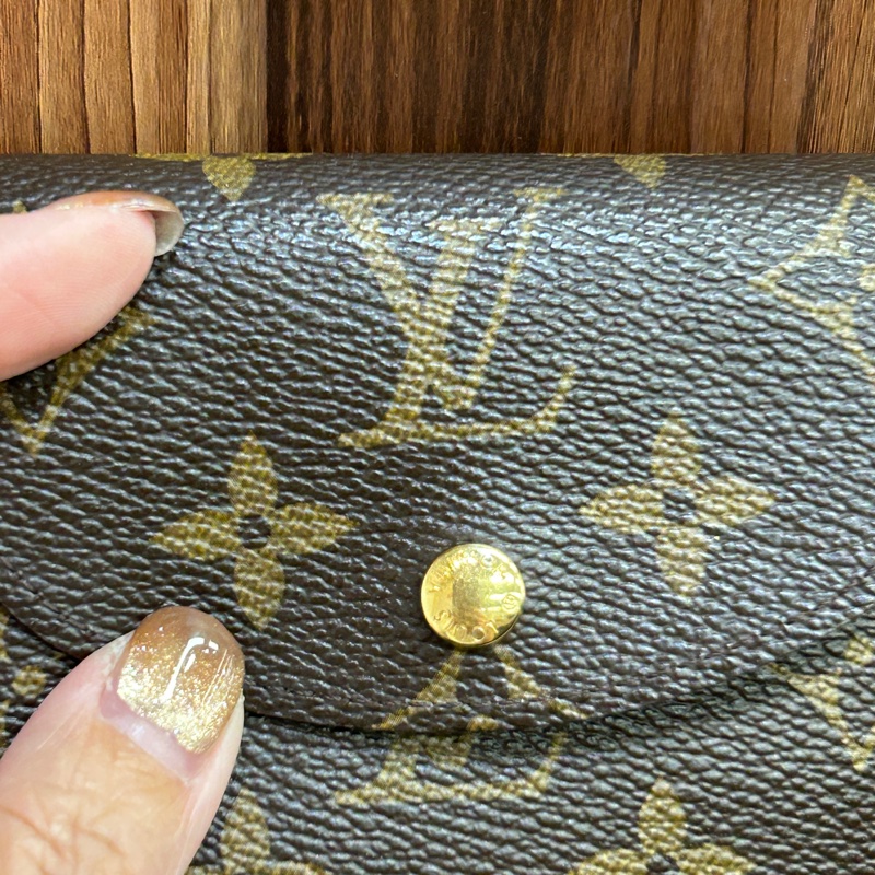 LV 原花內零錢袋4卡三折短夾M60253-9