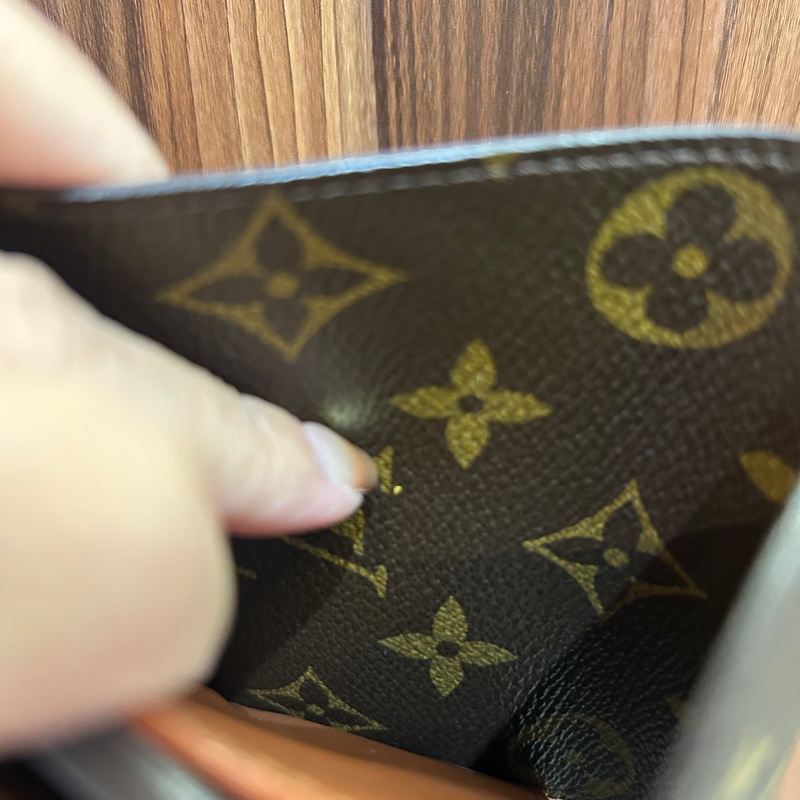 LV 原花內零錢袋4卡三折短夾M60253-10