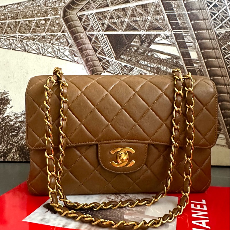 (MYMluxurybag) 🔥Chanel🔥 稀有 羊皮袋 鏈條袋 肩背袋 古董袋-1