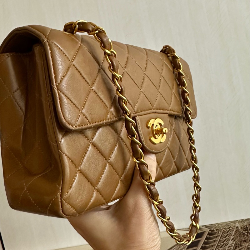 (MYMluxurybag) 🔥Chanel🔥 稀有 羊皮袋 鏈條袋 肩背袋 古董袋-3