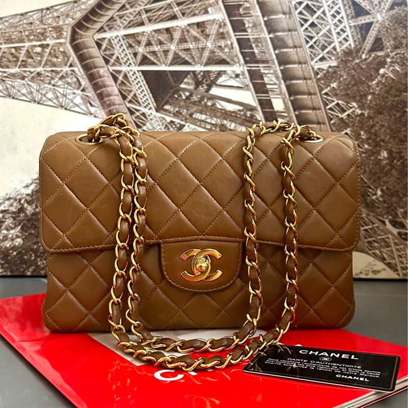 (MYMluxurybag) 🔥Chanel🔥 稀有 羊皮袋 鏈條袋 肩背袋 古董袋-7