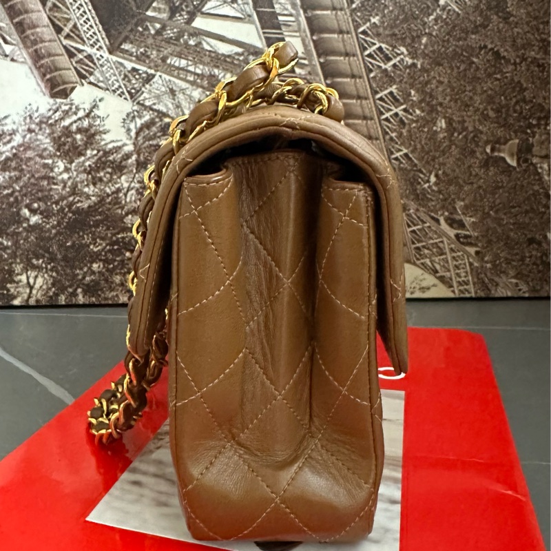 (MYMluxurybag) 🔥Chanel🔥 稀有 羊皮袋 鏈條袋 肩背袋 古董袋-8