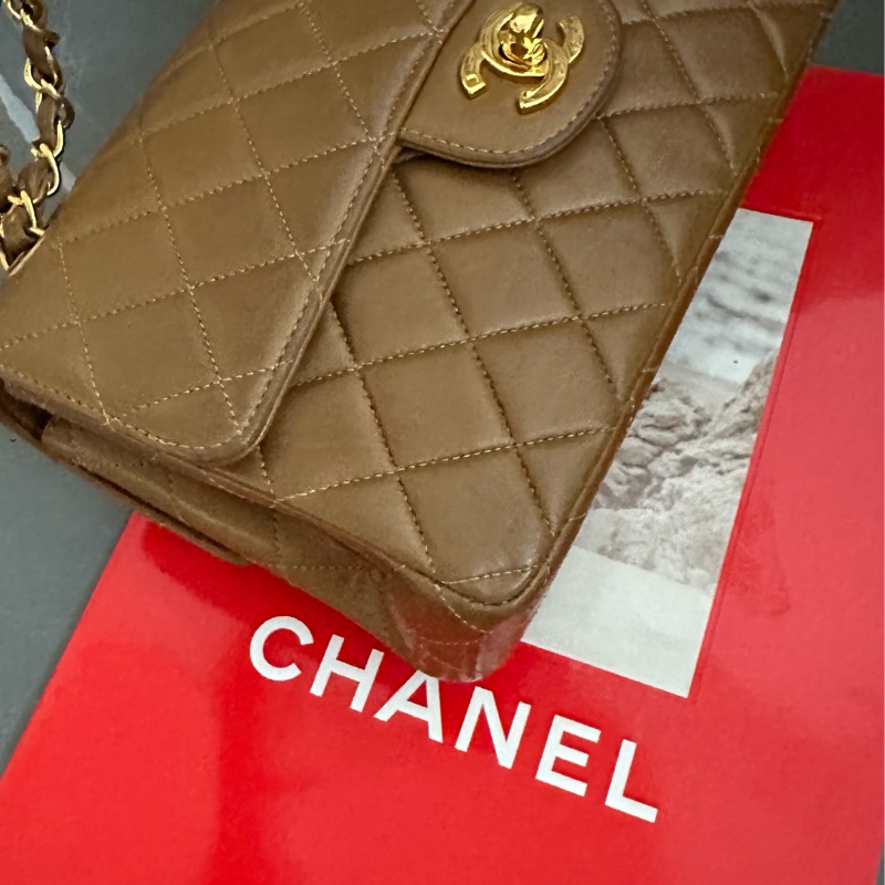 (MYMluxurybag) 🔥Chanel🔥 稀有 羊皮袋 鏈條袋 肩背袋 古董袋-11