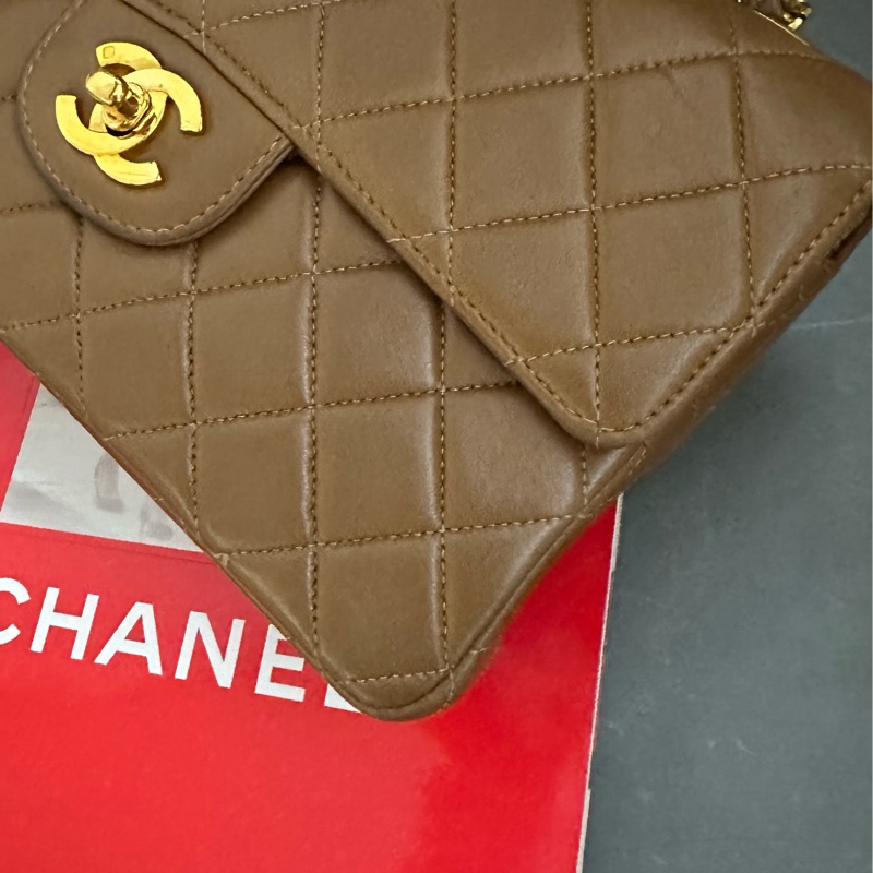 (MYMluxurybag) 🔥Chanel🔥 稀有 羊皮袋 鏈條袋 肩背袋 古董袋-13