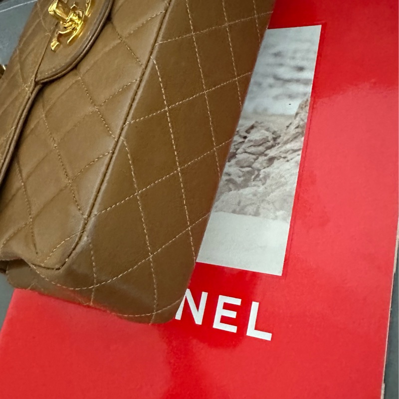 (MYMluxurybag) 🔥Chanel🔥 稀有 羊皮袋 鏈條袋 肩背袋 古董袋-15