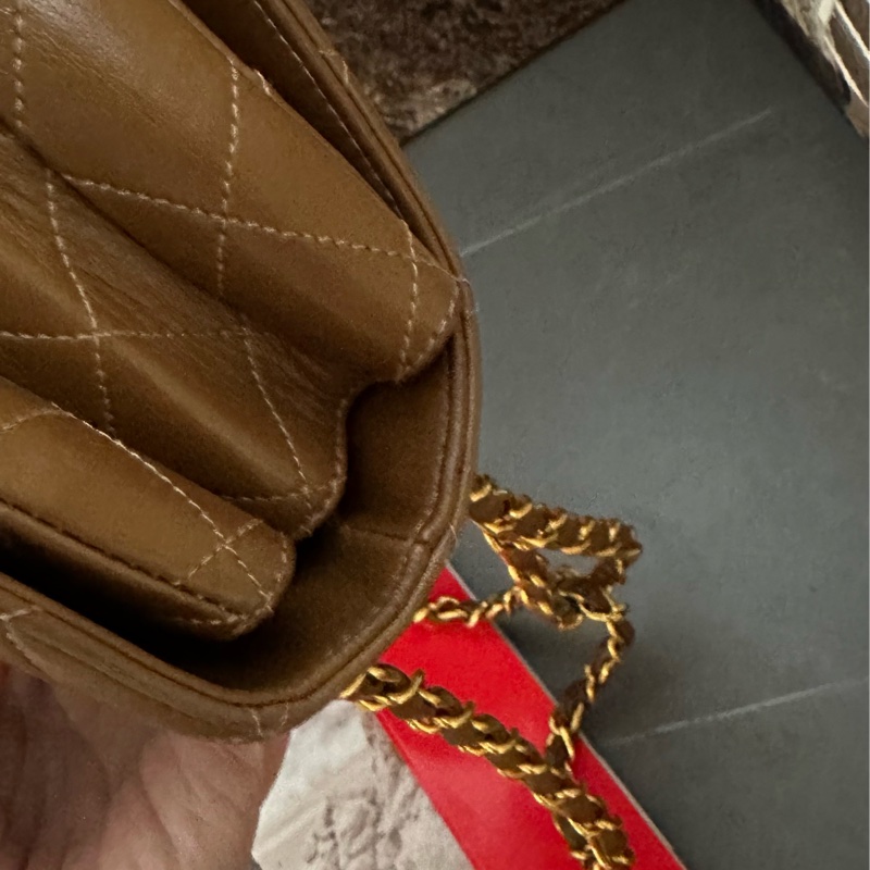 (MYMluxurybag) 🔥Chanel🔥 稀有 羊皮袋 鏈條袋 肩背袋 古董袋-23