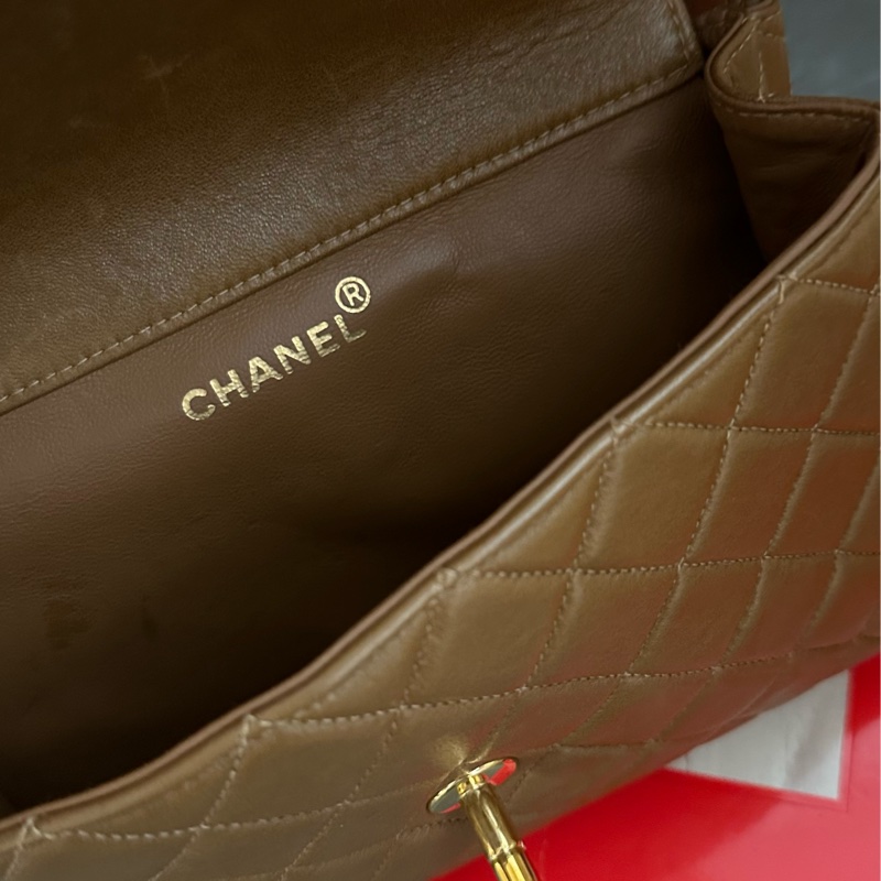 (MYMluxurybag) 🔥Chanel🔥 稀有 羊皮袋 鏈條袋 肩背袋 古董袋-29