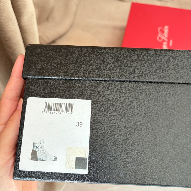 【CHANEL 經典款】奶油白菱格珍珠短靴 39C｜雙拉鍊｜羊皮｜百搭經典款-26