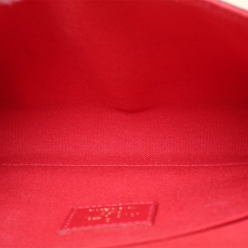 LOUIS VUITTON POCHETTEFELICIE三合一鏈條包棕色棋盤格PVC2018肩背包-2