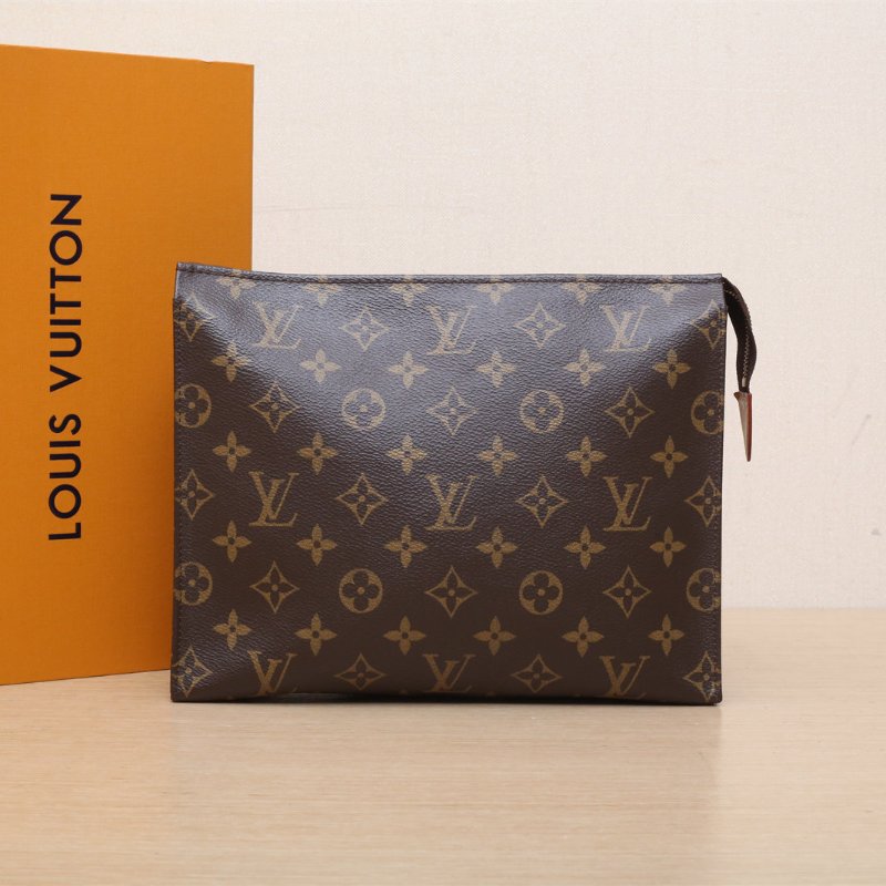 LOUIS VUITTON PocheToilette26號洗漱包老花PVC2020洗漱包26號肩背包-0
