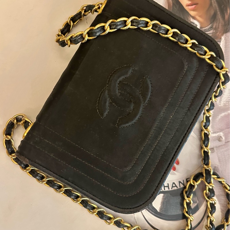 (MYMluxurybag) 🔥聖誕激安🔥 Chanel 黑金 WOC 鏈條袋 古董袋肩背包 斜背袋-2