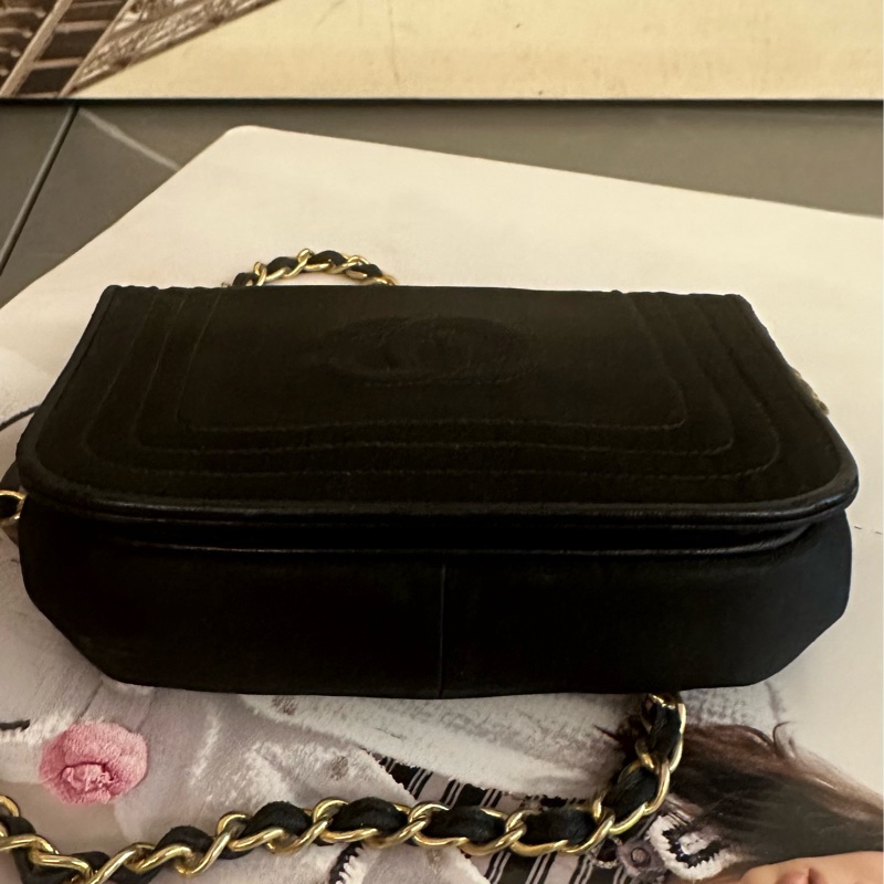 (MYMluxurybag) 🔥聖誕激安🔥 Chanel 黑金 WOC 鏈條袋 古董袋肩背包 斜背袋-10
