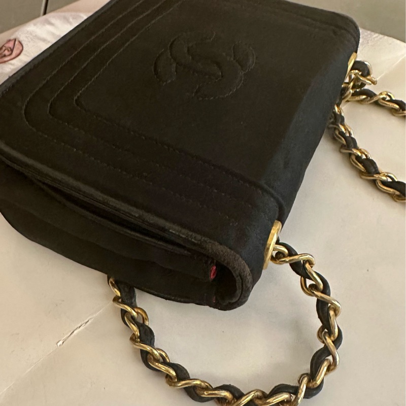 (MYMluxurybag) 🔥聖誕激安🔥 Chanel 黑金 WOC 鏈條袋 古董袋肩背包 斜背袋-14