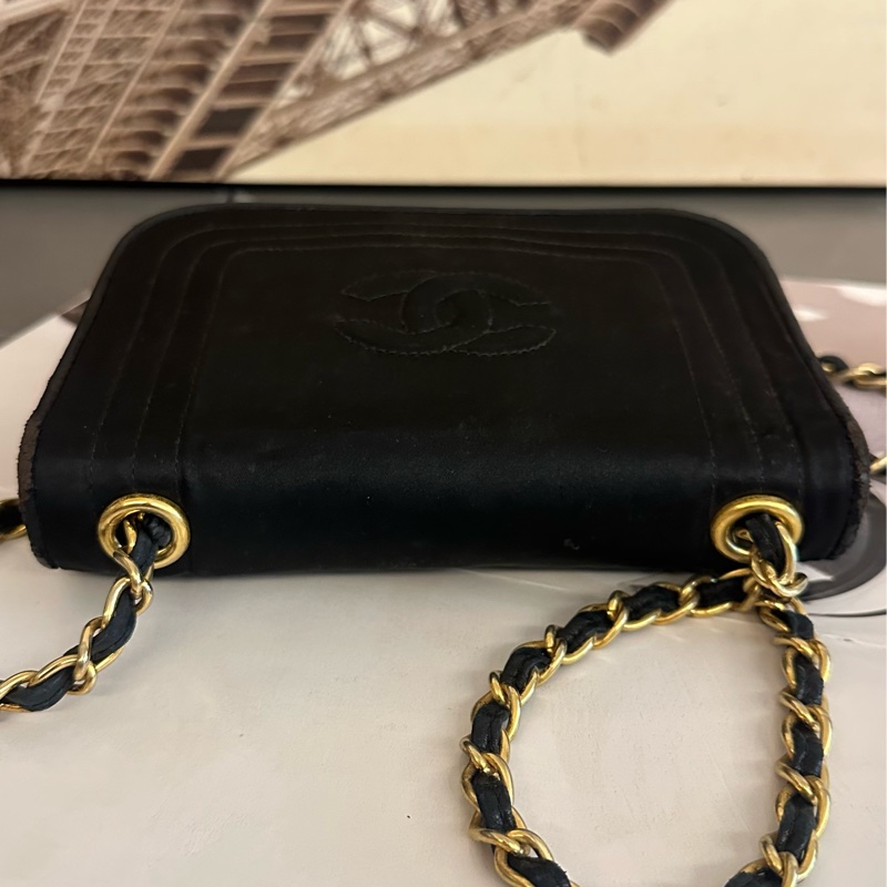 (MYMluxurybag) 🔥聖誕激安🔥 Chanel 黑金 WOC 鏈條袋 古董袋肩背包 斜背袋-15