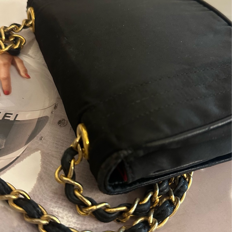 (MYMluxurybag) 🔥聖誕激安🔥 Chanel 黑金 WOC 鏈條袋 古董袋肩背包 斜背袋-19
