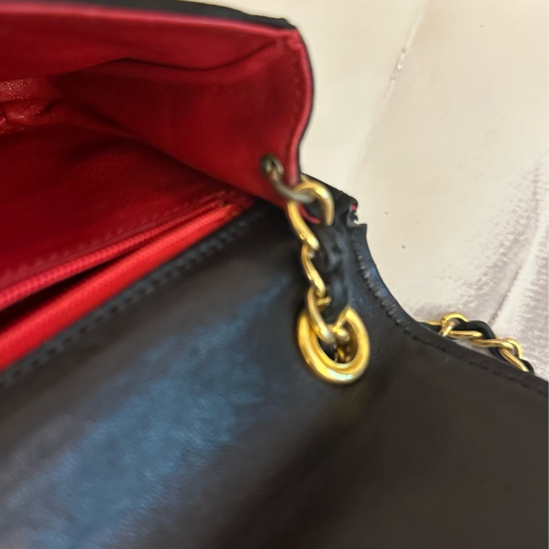 (MYMluxurybag) 🔥聖誕激安🔥 Chanel 黑金 WOC 鏈條袋 古董袋肩背包 斜背袋-25