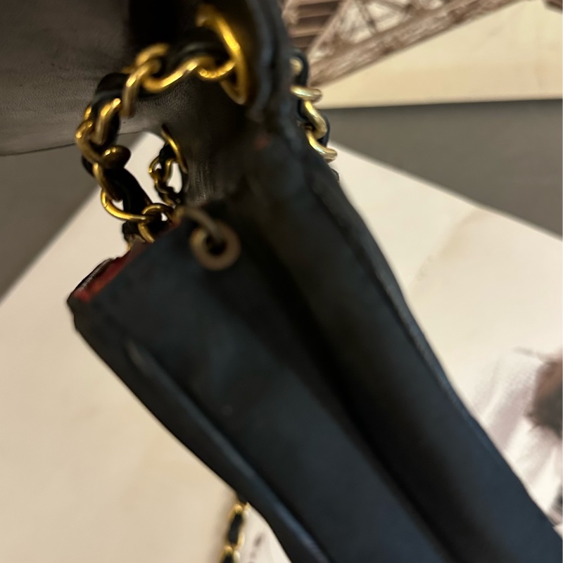 (MYMluxurybag) 🔥聖誕激安🔥 Chanel 黑金 WOC 鏈條袋 古董袋肩背包 斜背袋-30