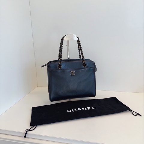 【97新🆕】Chanel 黑金鍊條kelly 手提小方包 手提包 單肩包