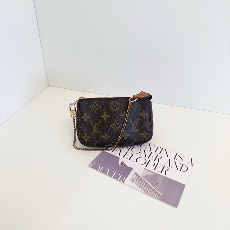 【96新🆕】LV 老花mini麻將包手提包 斜挎包 單肩包-0