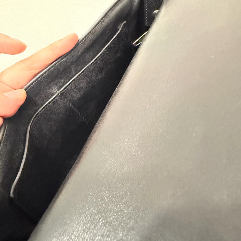 Balenciaga 巴黎世家 Downtown 斜背包 黑 銀釦-16