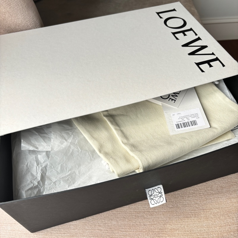 【LOEWE Gate Boot 25】黑色羊皮短靴 40號｜真皮方頭｜二手良好 柔軟好穿 經典配色 附完整配件-22