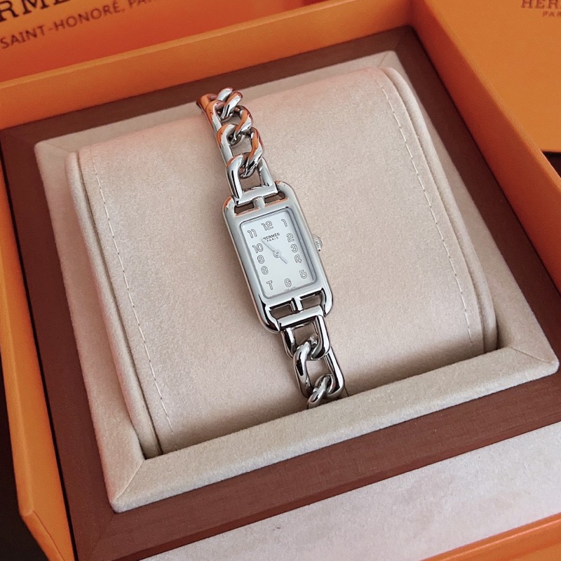 【全新品】Hermes 愛馬仕 Nantucket 女士腕表 藍寶石水晶錶盤 石英機芯 瑞士製造-1