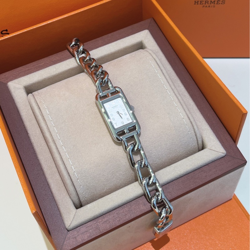 【全新品】Hermes 愛馬仕 Nantucket 女士腕表 藍寶石水晶錶盤 石英機芯 瑞士製造-2
