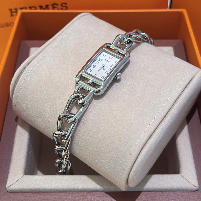 【全新品】Hermes 愛馬仕 Nantucket 女士腕表 藍寶石水晶錶盤 石英機芯 瑞士製造-3