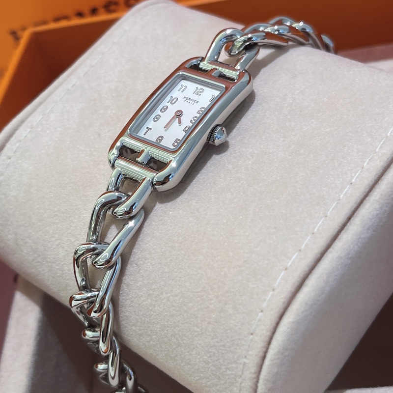 【全新品】Hermes 愛馬仕 Nantucket 女士腕表 藍寶石水晶錶盤 石英機芯 瑞士製造-4