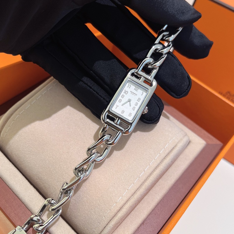 【全新品】Hermes 愛馬仕 Nantucket 女士腕表 藍寶石水晶錶盤 石英機芯 瑞士製造-8