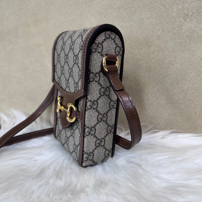 Gucci 1955 PVC 烏木色手機包-3