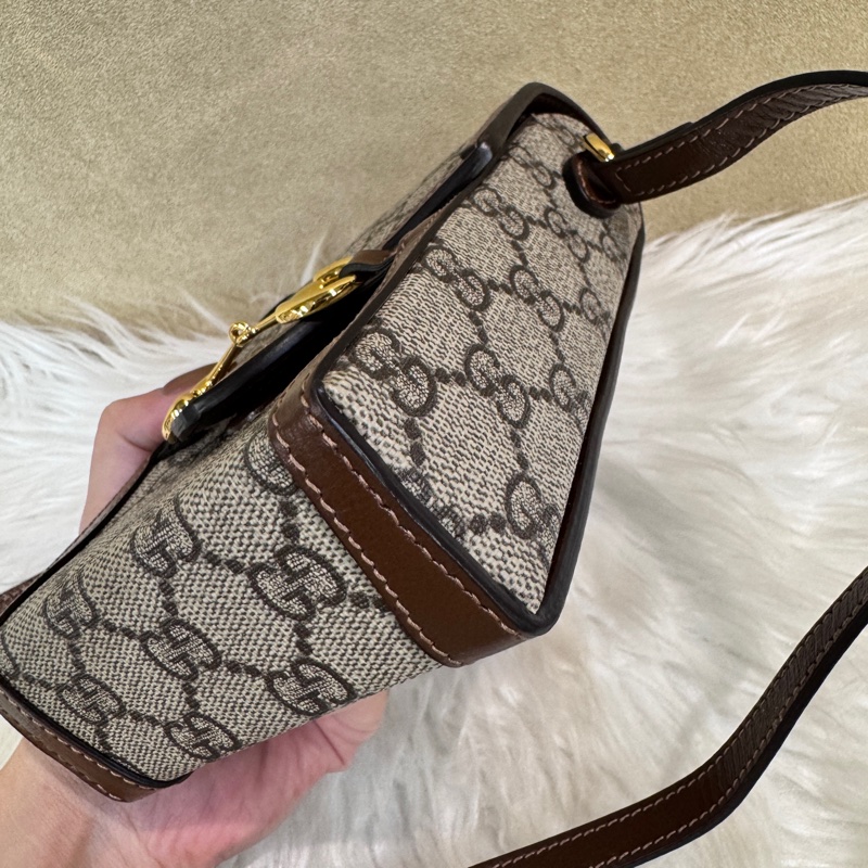 Gucci 1955 PVC 烏木色手機包-5