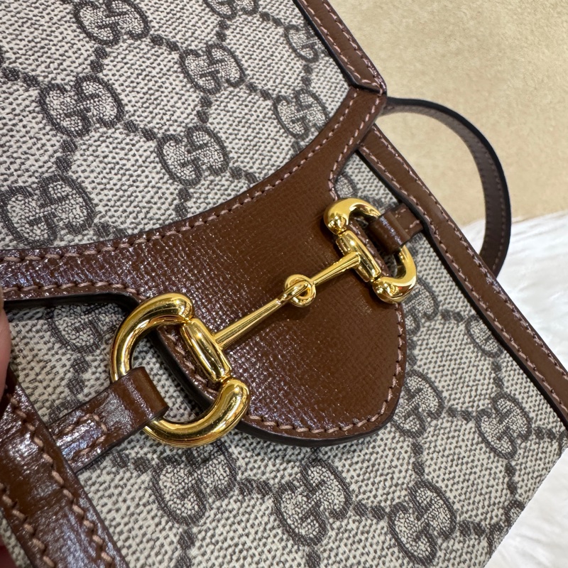 Gucci 1955 PVC 烏木色手機包-7