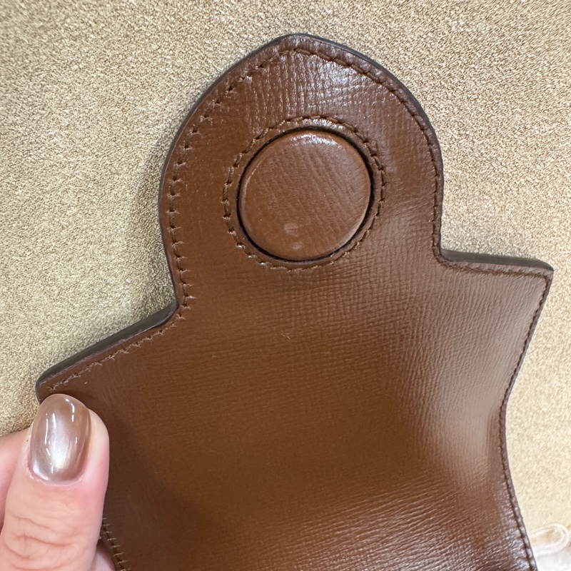 Gucci 1955 PVC 烏木色手機包-9