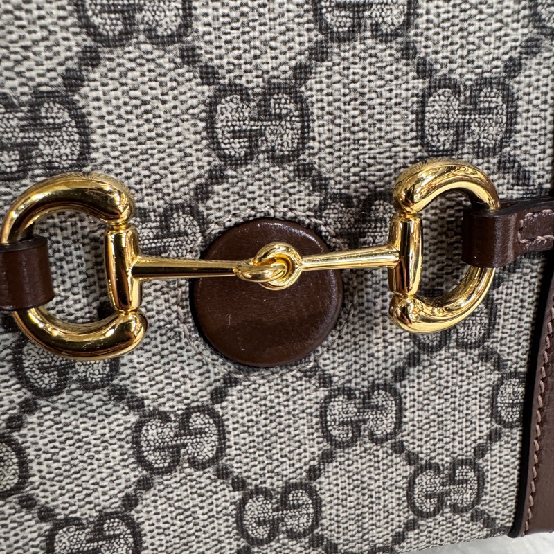 Gucci 1955 PVC 烏木色手機包-10