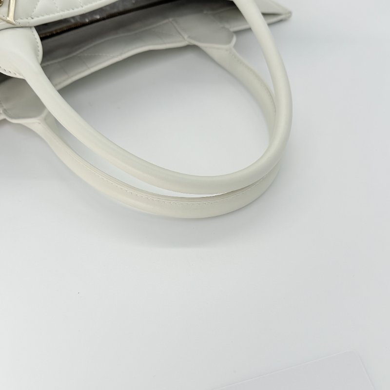 DIOR 迪奧 Book Tote 小牛皮 白色 中型手提單肩包-5