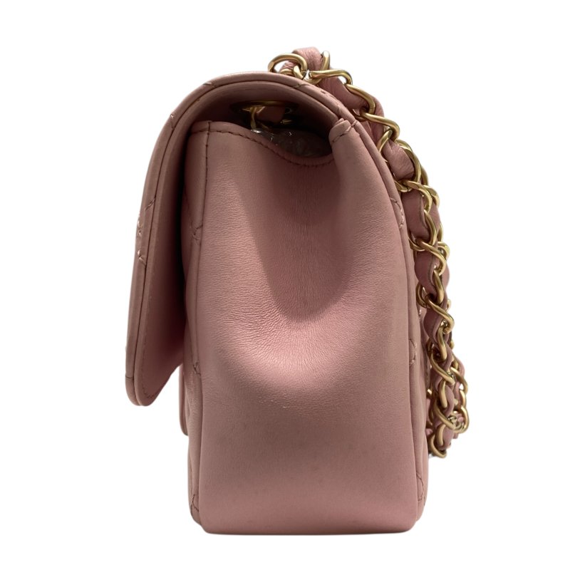 CHANEL 香奈兒 Mademoiselle Chic Flap 羊皮 肩背包 粉色-2