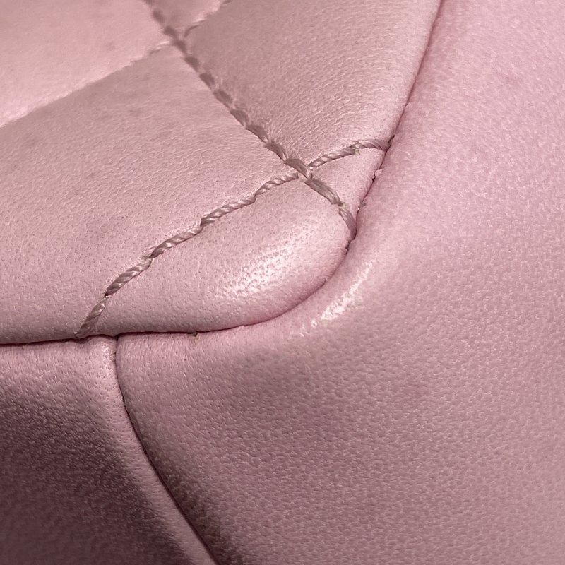 CHANEL 香奈兒 Mademoiselle Chic Flap 羊皮 肩背包 粉色-12